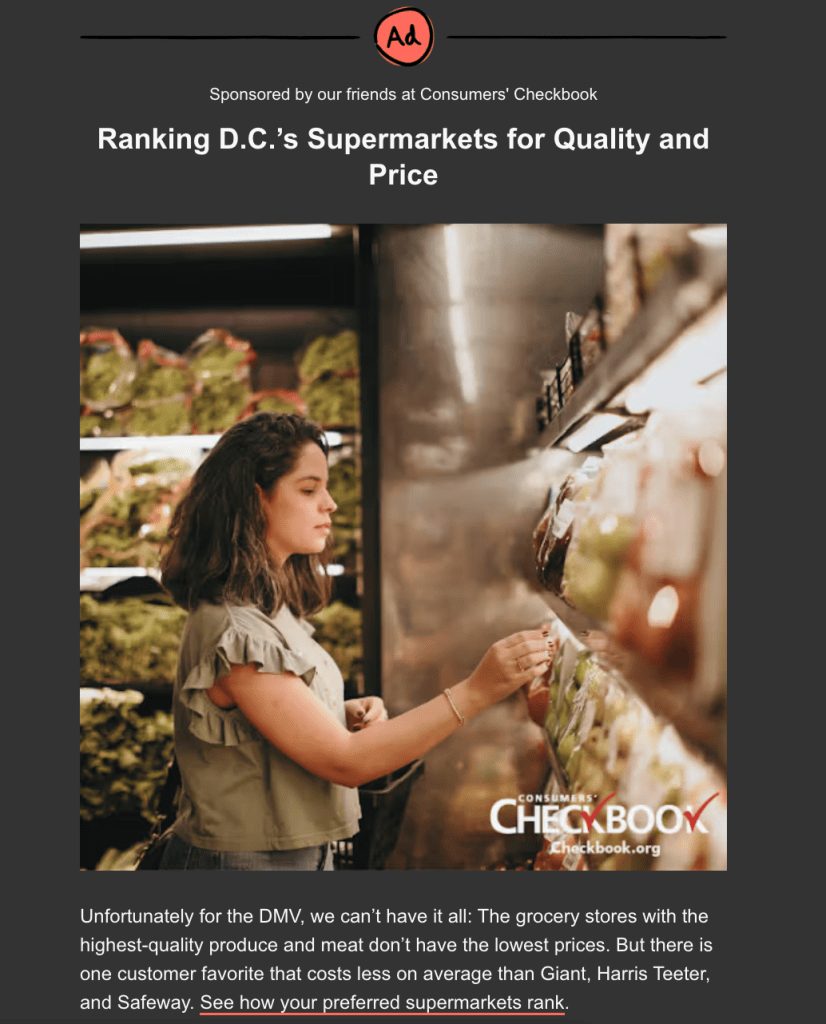 Ranking D.C.'s supermarkets for quality and price