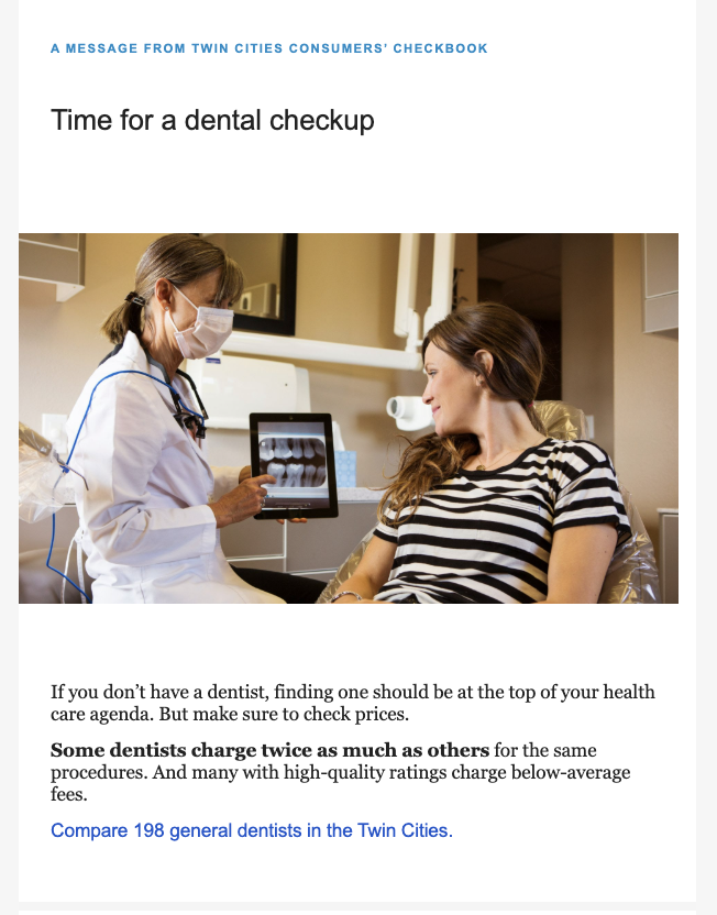 Time for a dental checkup